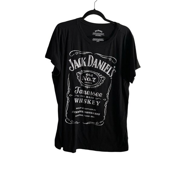 Torrid Women 3X Black Short Sleeve Jack Daniels Graphic Classic Fit Crew Tee - Picture 2 of 7